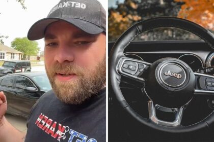 finally good parenting man realizes someone keyed his jeep and punctured tires then a neighbor steps in with ring footage 688ac139291a2