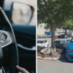 bmw driver pulls into parking spot then a honda minivan steps in 68af73ebc7556