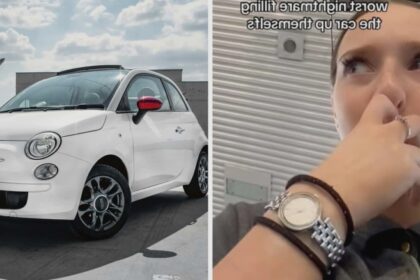 fiat driver gets gas why is it her worst nightmare 68ae210e3cc9a