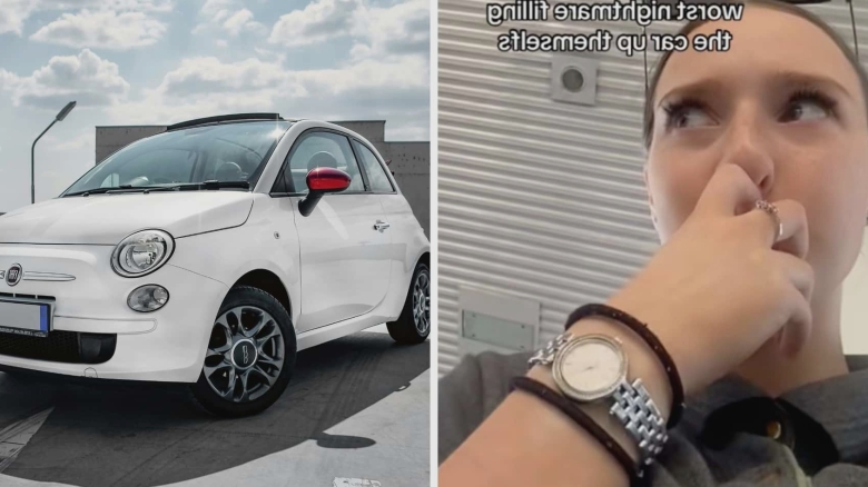 fiat driver gets gas why is it her worst nightmare 68ae210e3cc9a