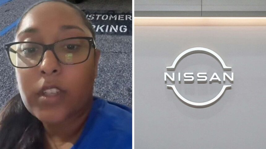 i see a lawsuit coming with all that evidence woman visits nissan dealership it doesnt go well 688eb4c4c0ab4