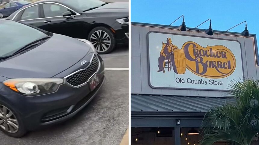 literally the king of darkness and misery man spots kia in cracker barrel parking lot now he hopes to never meet the driver 688bda1aaa9b0