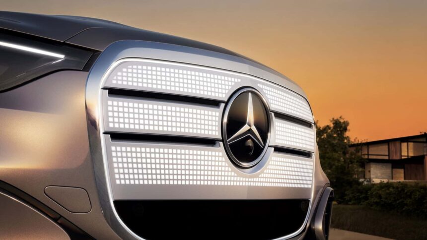 mercedes hopes its evs stand out with a new pixelated grille 6890cf9c5ca7b