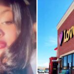 never seen someone do this genesis driver pulls into loves gas pump then a man pulls up right behind her takes the nozzle 688fce2216fc8