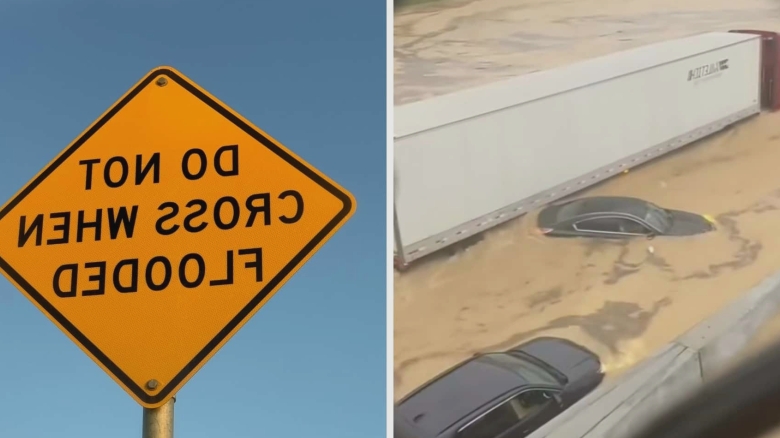 somebody getting fired floods strike tennessee but this trucker isnt going to let that stop their delivery 68a1dddc53f60