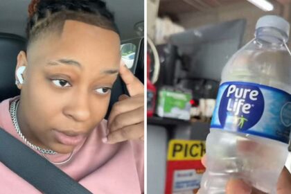 you trying to butter me up woman goes to take5 for an oil change then she sees why they gave her a water bottle first 6897482610f63