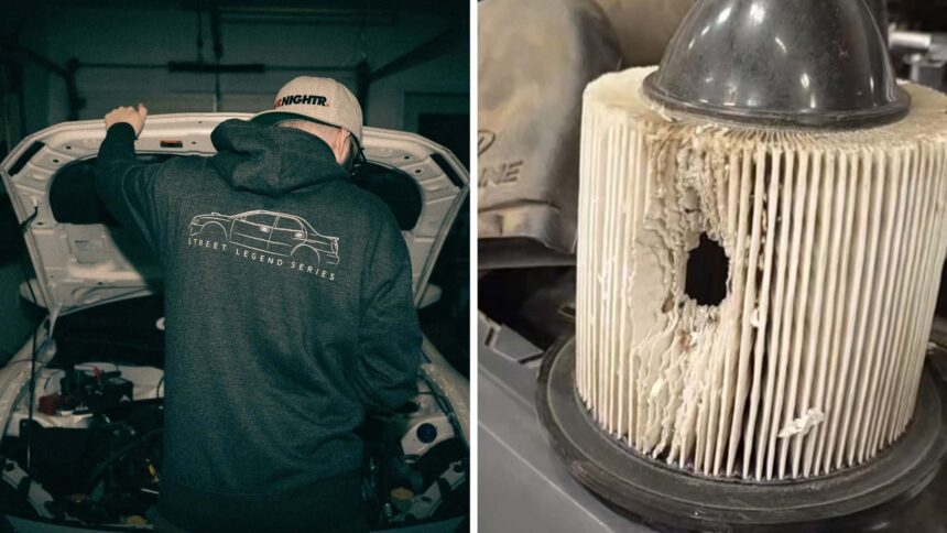 does this hurt the engine mechanic opens customers hood then he finds something unexpected in the intake manifold 68d4788aa4f82