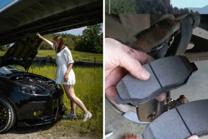 driving with nothing but a prayer huh woman takes her car to the shop the mechanic cant believe the state of her brake pads 68ce89b9a7253