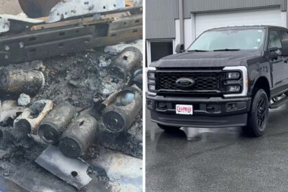 ford flames on random demand woman gets brand new 100k ford f 350 then it explodes while parked in the driveway 68cc736084694