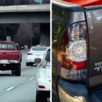 he drives in italics man spots toyota tacoma on the highway he cant believe its driveable 68cdfd1de9f12