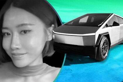 i am not sure it is even street legal woman drives cybertruck in milan then she films locals bewildered reactions 68c1be48ebe9b