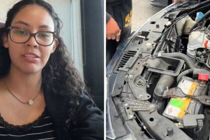 is this important part falls off womans car then she drives it for months 68d664bd9ab39