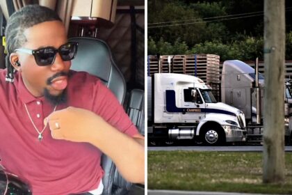 just be holding up traffic tractor trailer tries to pass another rig why are they going the same speed 68cc3b3fa49bf