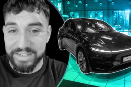 man updates the software in his tesla then he turns up the music 68c427cde9ce6