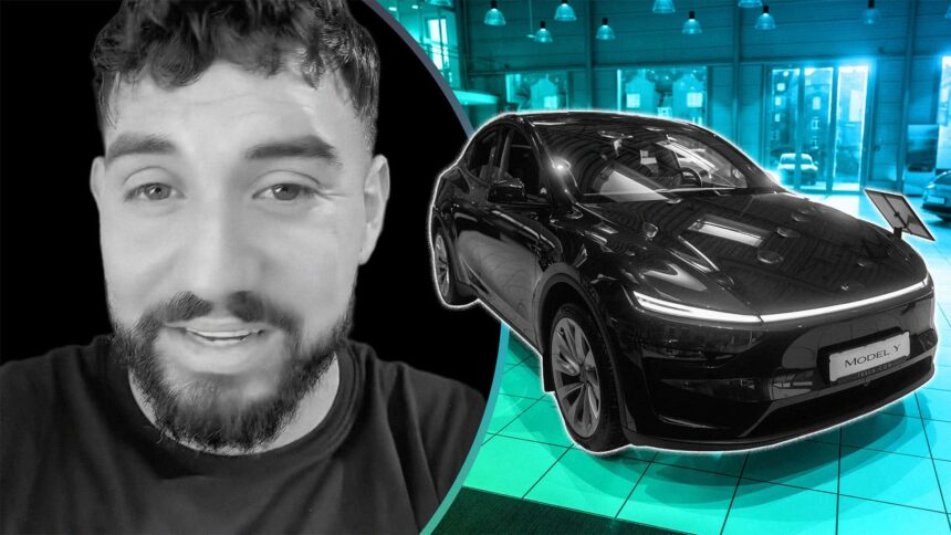 man updates the software in his tesla then he turns up the music 68c427cde9ce6