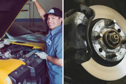 mechanic gets hired to replace brake pads only then he looks at the rotor assembly and cant believe his eyes 68d9945e1878e