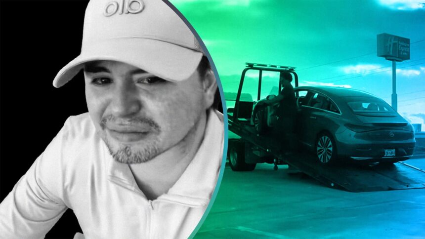 oh naurrrr mercedes ev driver goes on road trip then he realizes he forgot this essential tool 68d7b60f3503a