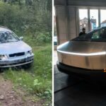 tesla cybertruck couldnt do this man takes volvo on a road trip then he sees the condition of the road 68d12cc3b7a62