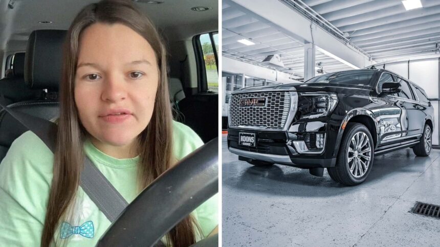 that just blew my mind yukon driver has trouble reaching gas pedal then she finds this little known button 68c1e76fda52e