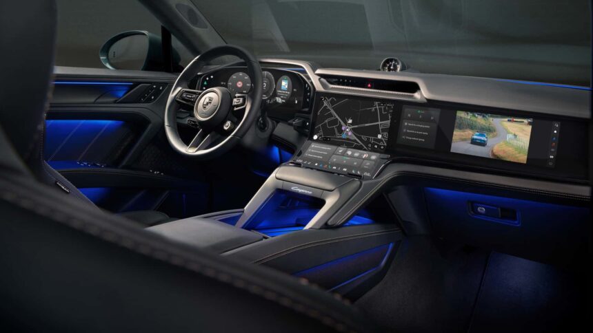 the porsche cayenne electrics interior is an ode to screens 68dbc6e4baed5