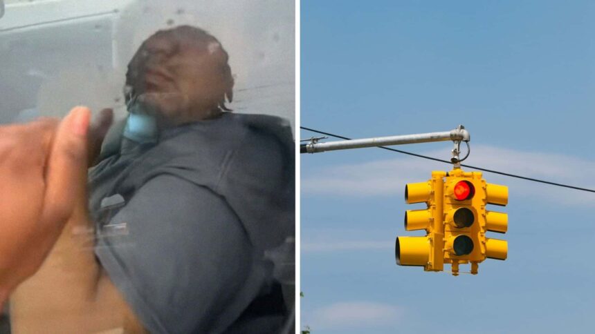 the way i would have put my car in park driver notices honda at stoplight then they get out knock on his window 68bed40463653