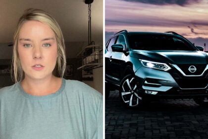 woman takes her nissan to the dealership for oil change then she sees how much it costs to replace lug nuts 68c72d5ab4a63