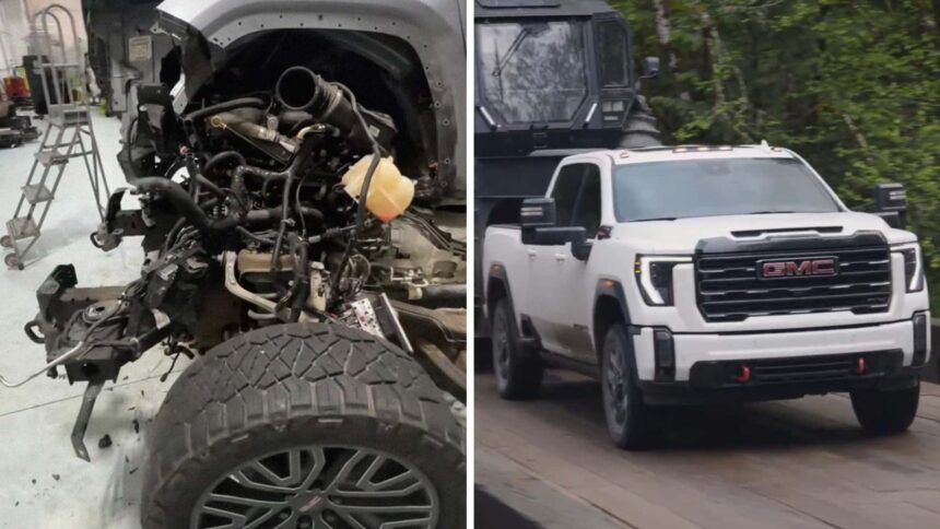 bluetooth disconnected womans gmc falls off lift why is the dealership quoting her 12k to fix it 68f16b8a23ad6