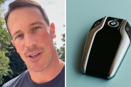 cheaper to total the car man with a 2015 bmw needs a new key then he finds out how much they are now 68e8a18bbcc1d