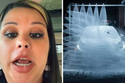 customer says she hit 2 cars after car wash workers rammed them in the tunnel who pays for the damage 68f8030754729