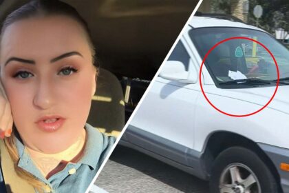 florida hyundai santa fe driver walks up to her car then she sees a paper on her windshield 68def6841acb5
