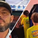 im not getting back in man storms into car wash then he calls out workers for letting ford go in front and damage his car 68e10cdd333d2