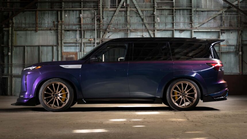 infiniti shoved a 1000 hp gt r engine into a qx80 suv 68ffa5ae78dd2