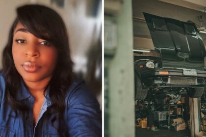 looked down for a sec north carolina woman goes to mechanic they dont check inside before lifting her car 68e9666232294