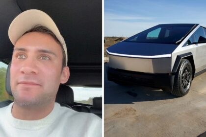 man gets pulled over for speeding then he blames it on a cybertruck and gets out of the ticket 68f9fd4e9b3ae