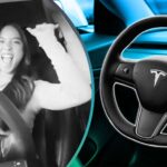 san francisco woman has solo dance party in her tesla while in the drivers seat how safe is that 68dd344e266f4