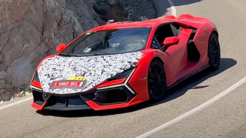 spotted lamborghini may already cooking up a hotter revuelto s 68e66f10df15e