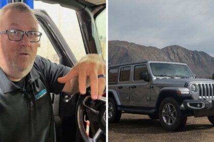 tell me this is a joke jeep driver cant find their hood release to check the oil so they have to take it into a mechanic 68e555d0a58cd