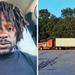 this happened at a crossroads rig leaves florida then something tells driver to take his knife thru north carolina 68dfd7848356c