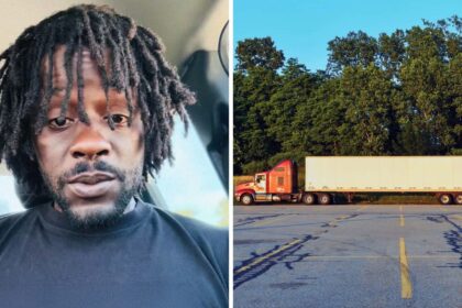 this happened at a crossroads rig leaves florida then something tells driver to take his knife thru north carolina 68dfd7848356c