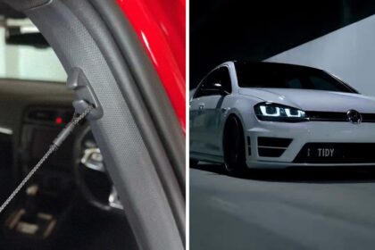 trying it on the mk8 vw golf driver figures out what seat hooks are for its not what you think 68f6b1846a2b9