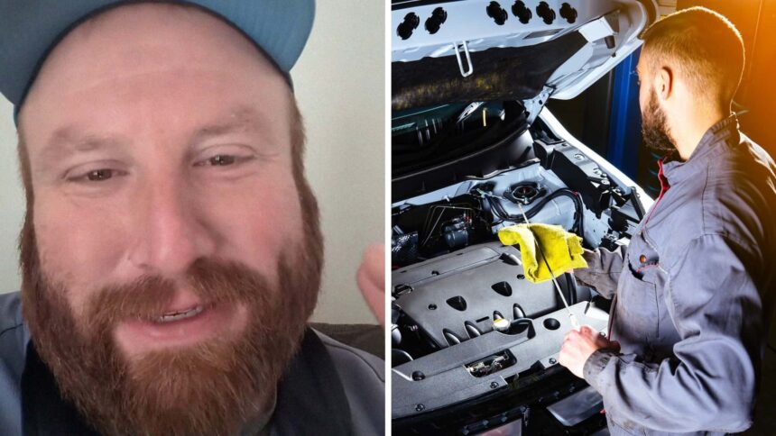 we didnt take it out toyota driver goes to dealership for free oil change then he gets the service report 68f792a3d8cdf