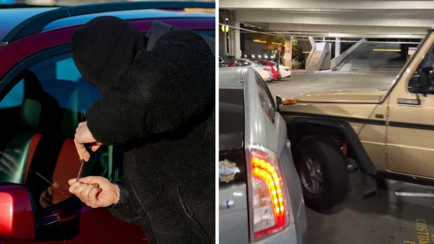 who are you woman catches thieves stealing neighbors g wagon then she pursues on foot 6904084f2a19b