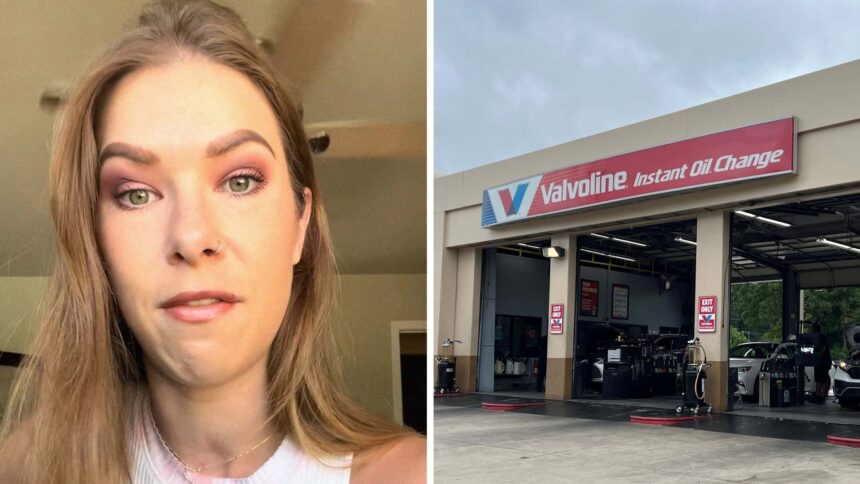 woman gets oil change at valvoline then her standard service leads to a massive repair bill 6904a55cac043