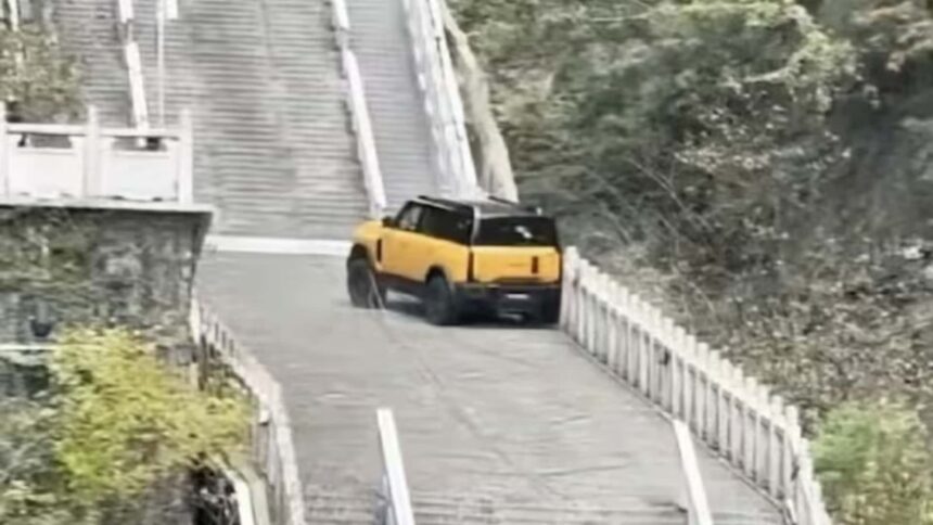 a chinese automaker tried to copy range rovers viral stair climb it did not end well 69174b9413884