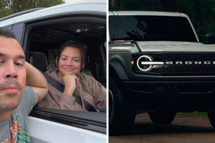 i actually teared up womans ford bronco has a strange odor so her husband breaks out the pressure washer 6907e30db5ad3