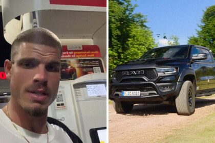 im on my second day coming to the gas station man buys new truck then he realizes itll cost 120 every 2 days to fill up 690f93cf076a8