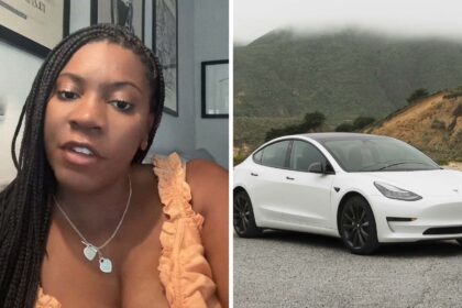 tesla driver realizes she has free will then she changes her lock sound to this nostalgic disney riff 690612fe72827