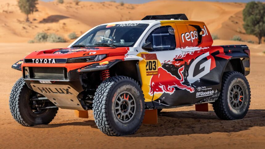 toyota gives the new hilux a rally makeover for 2026 dakar 691edde8f38de